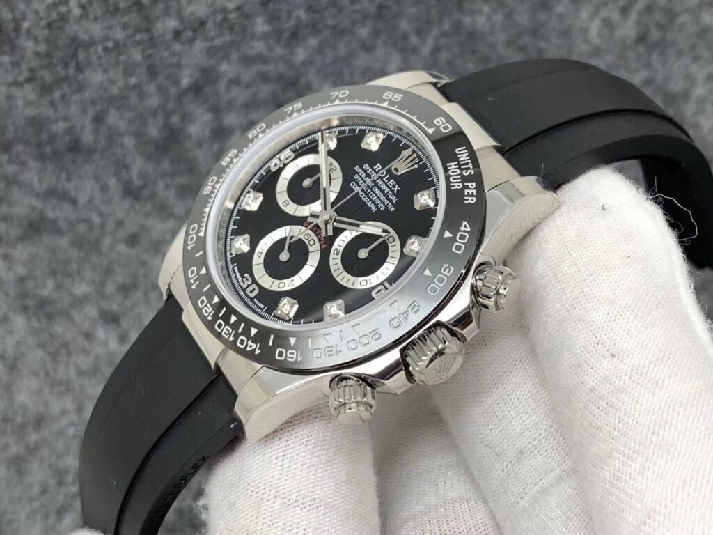 black daytona rubber strap